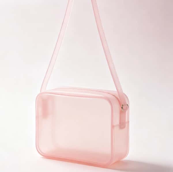 Pastel Pink Transparent Jelly Crossbody